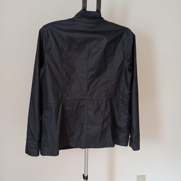 Tommy Hilfiger Navy Cotton Cinched Waist Utility Field Jacket Women's L - Picture 12 of 13